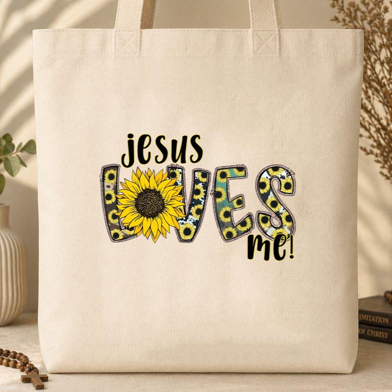Jesus Loves Me Tote Bag