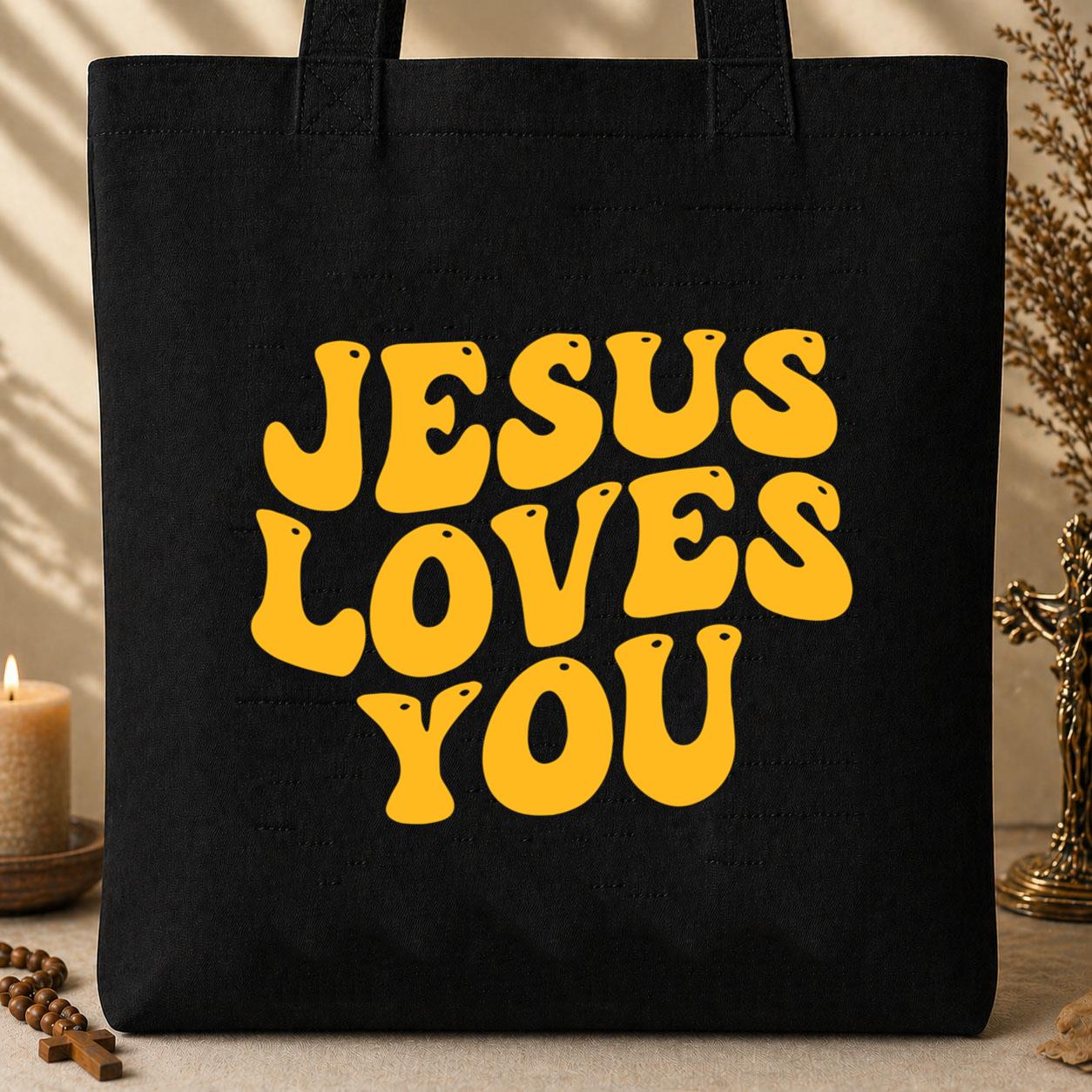 Jesus Loves You 01 Tote Bag