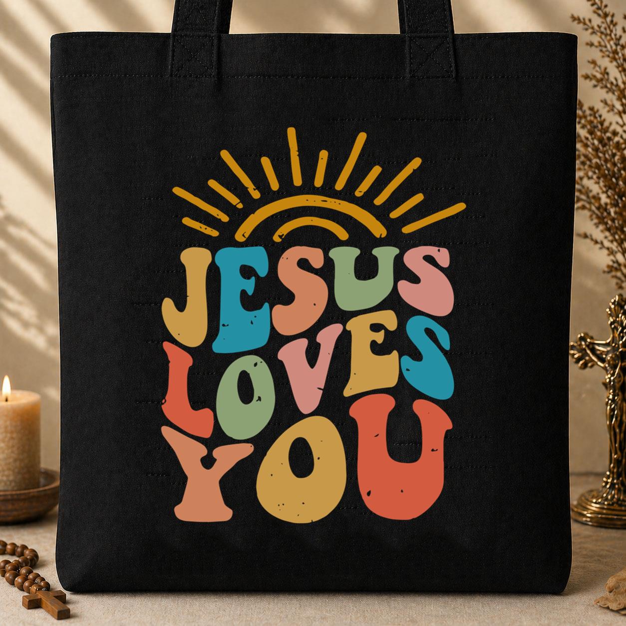 Jesus Loves You 02 Tote Bag