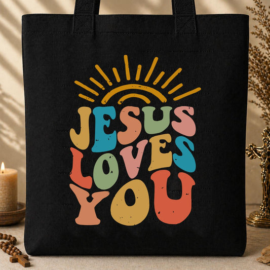 Jesus Loves You 02 Tote Bag