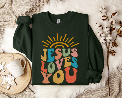 Jesus Loves You 2 Sweatshirt