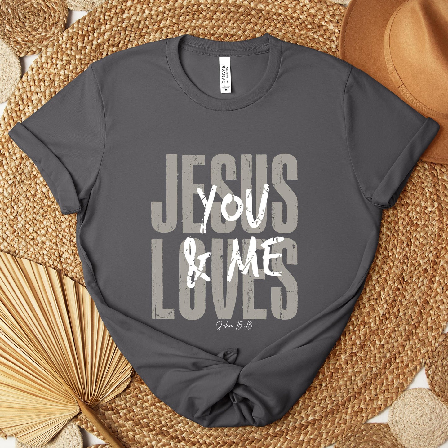 Jesus Loves You And Me John 15.13 Premium T-shirt