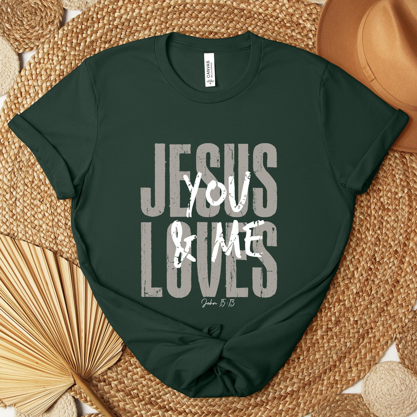 Jesus Loves You And Me John 15.13 Premium T-shirt