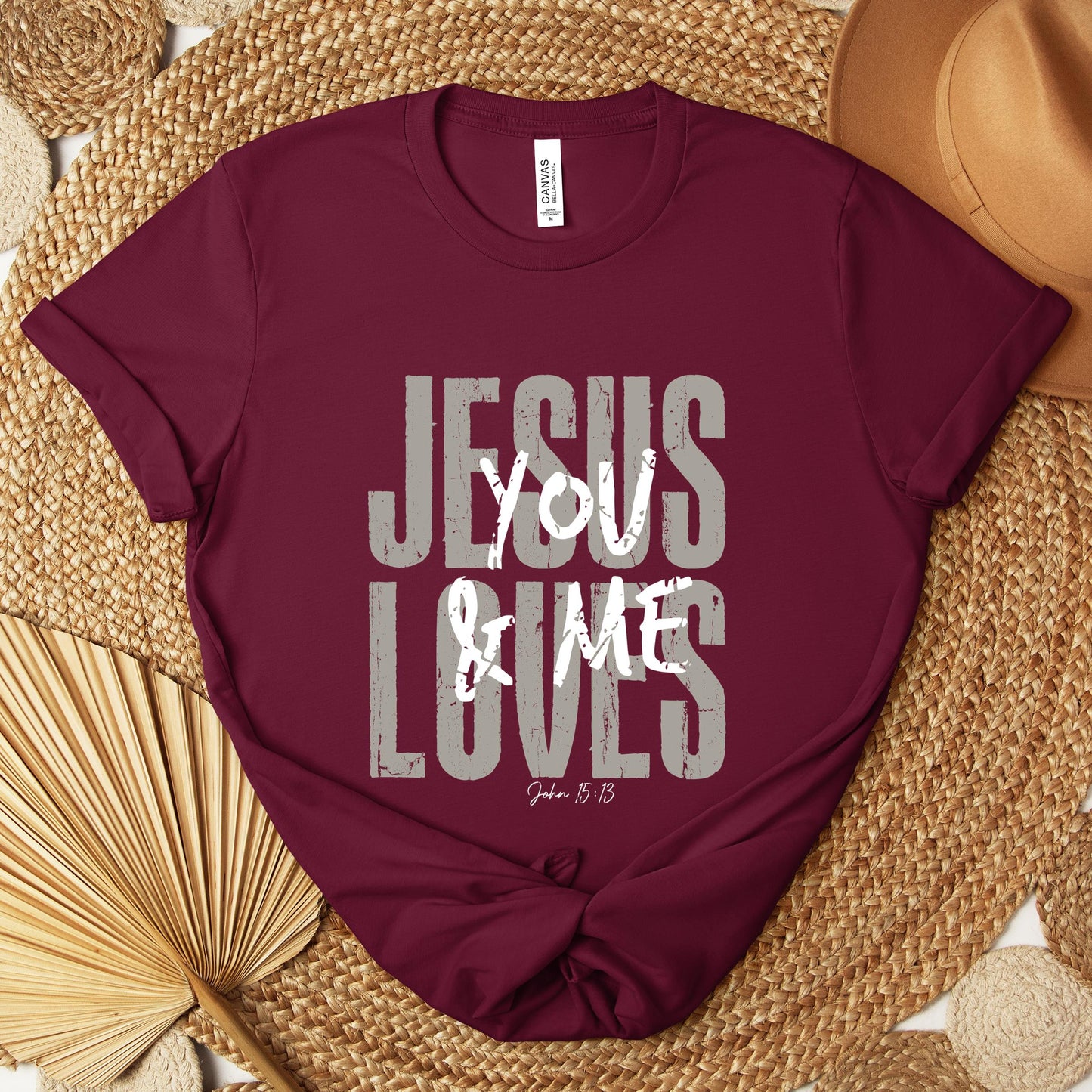 Jesus Loves You And Me John 15.13 Premium T-shirt