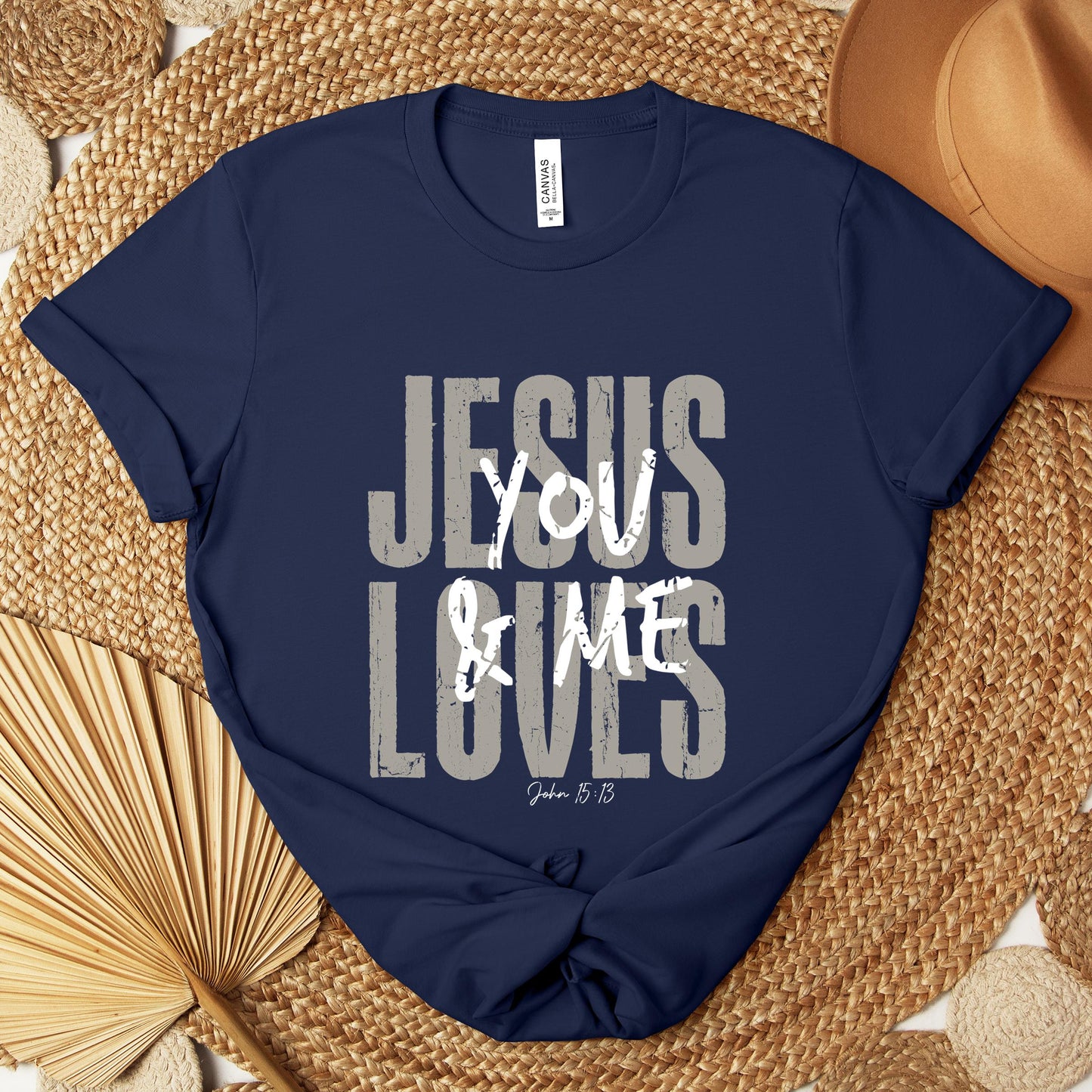 Jesus Loves You And Me John 15.13 Premium T-shirt