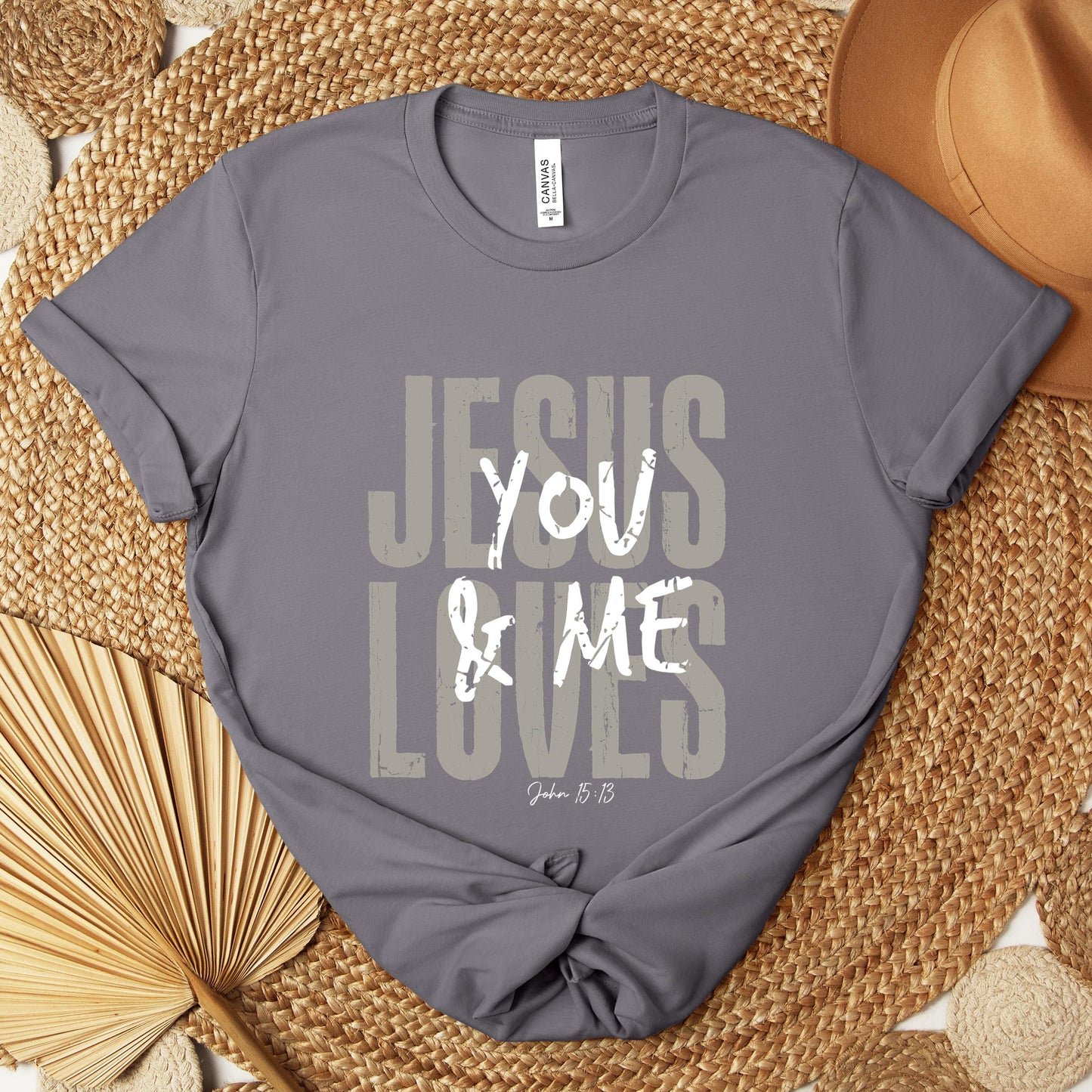 Jesus Loves You And Me John 15.13 Premium T-shirt