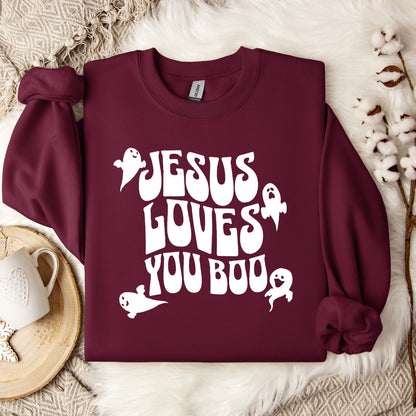 Jesus Loves You Boo Sweatshirt