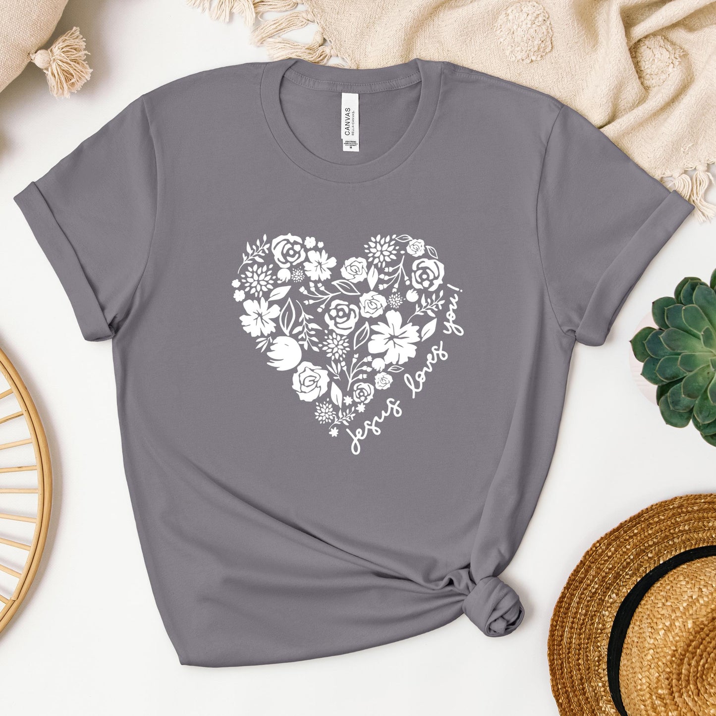 Jesus Loves You Floral