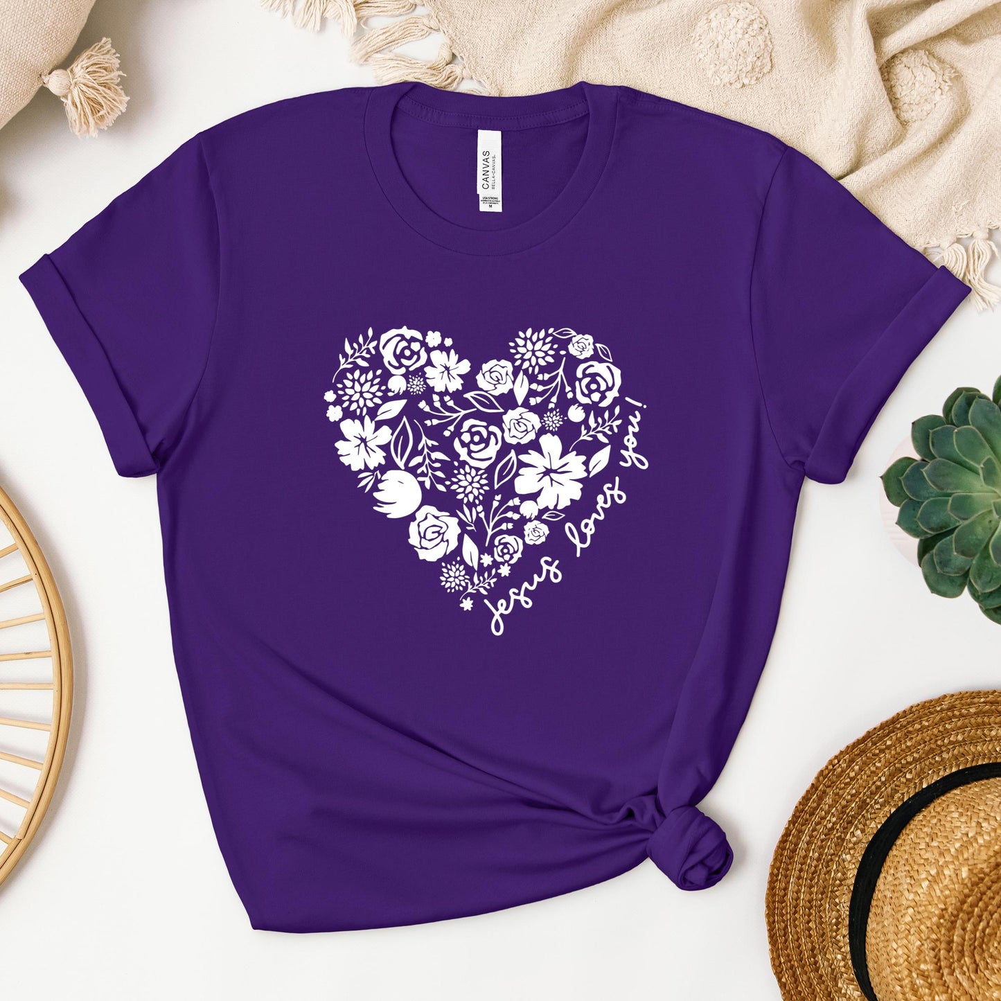 Jesus Loves You Floral