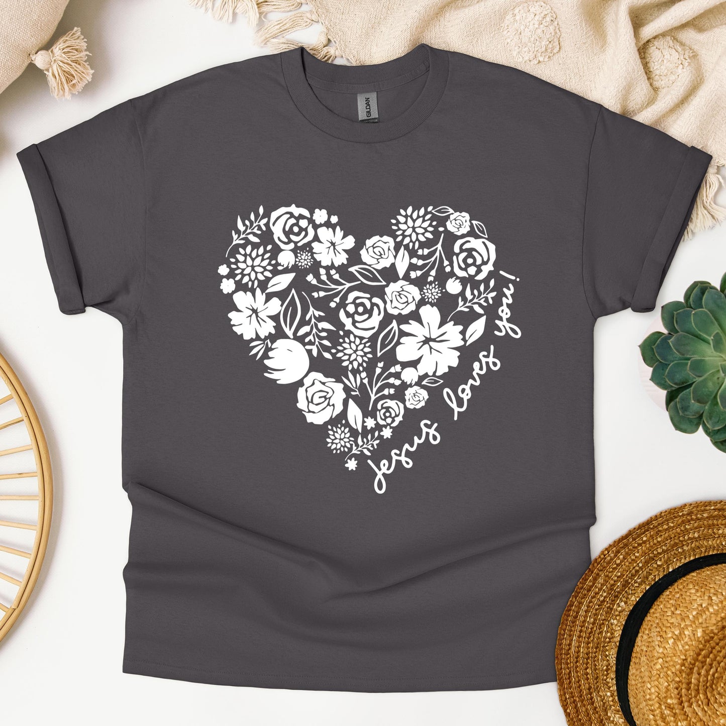 Jesus Loves You Floral