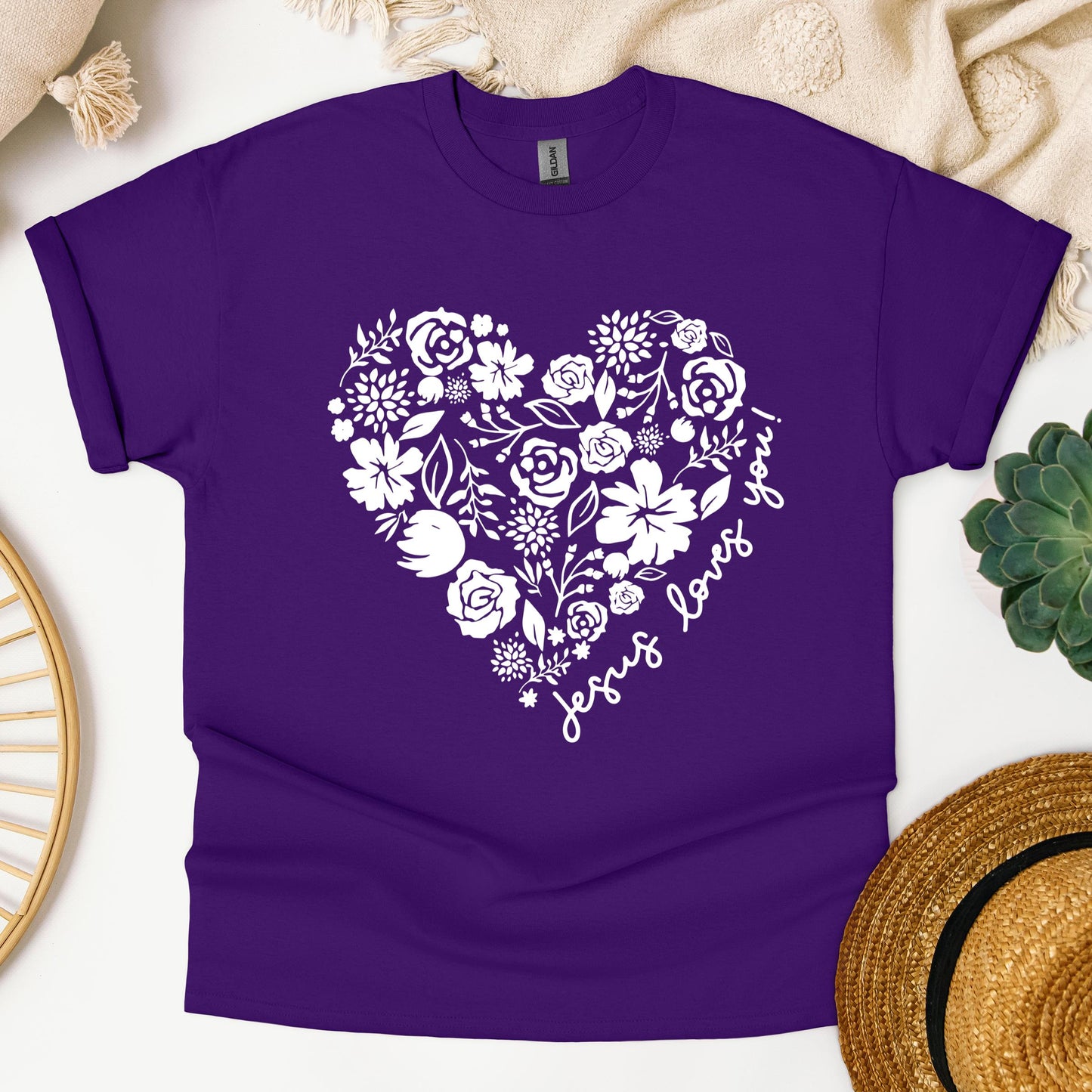 Jesus Loves You Floral