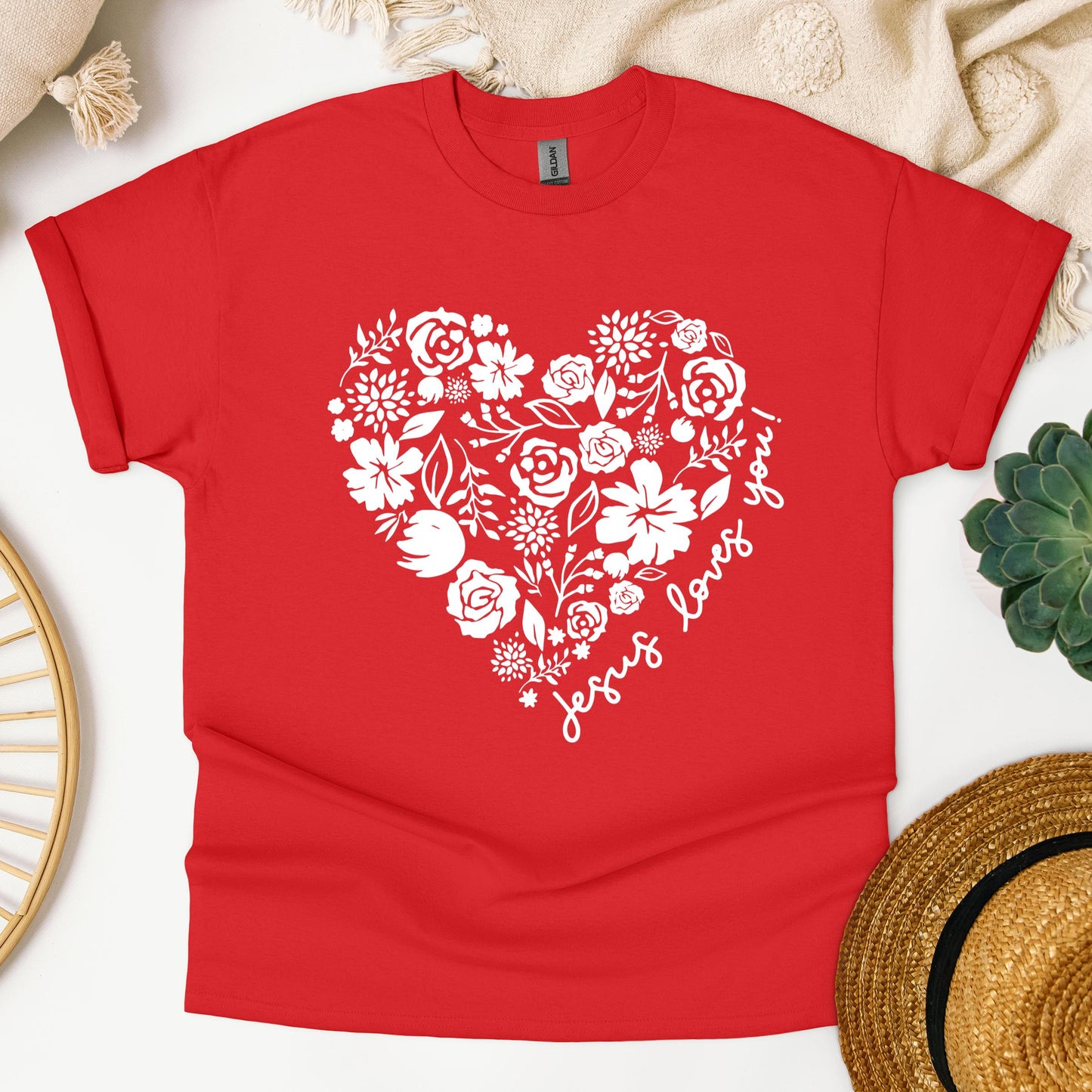 Jesus Loves You Floral