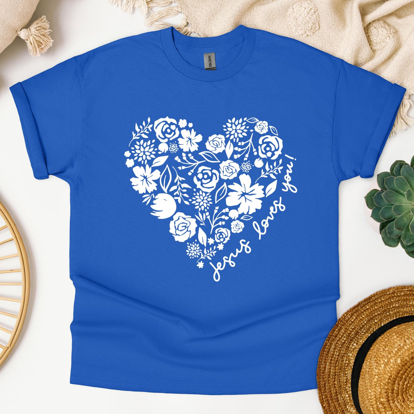 Jesus Loves You Floral