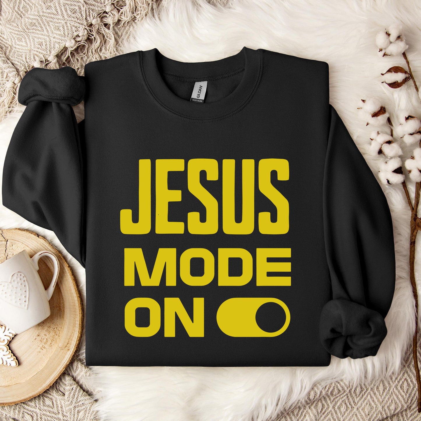 Jesus Mode On Sweatshirt