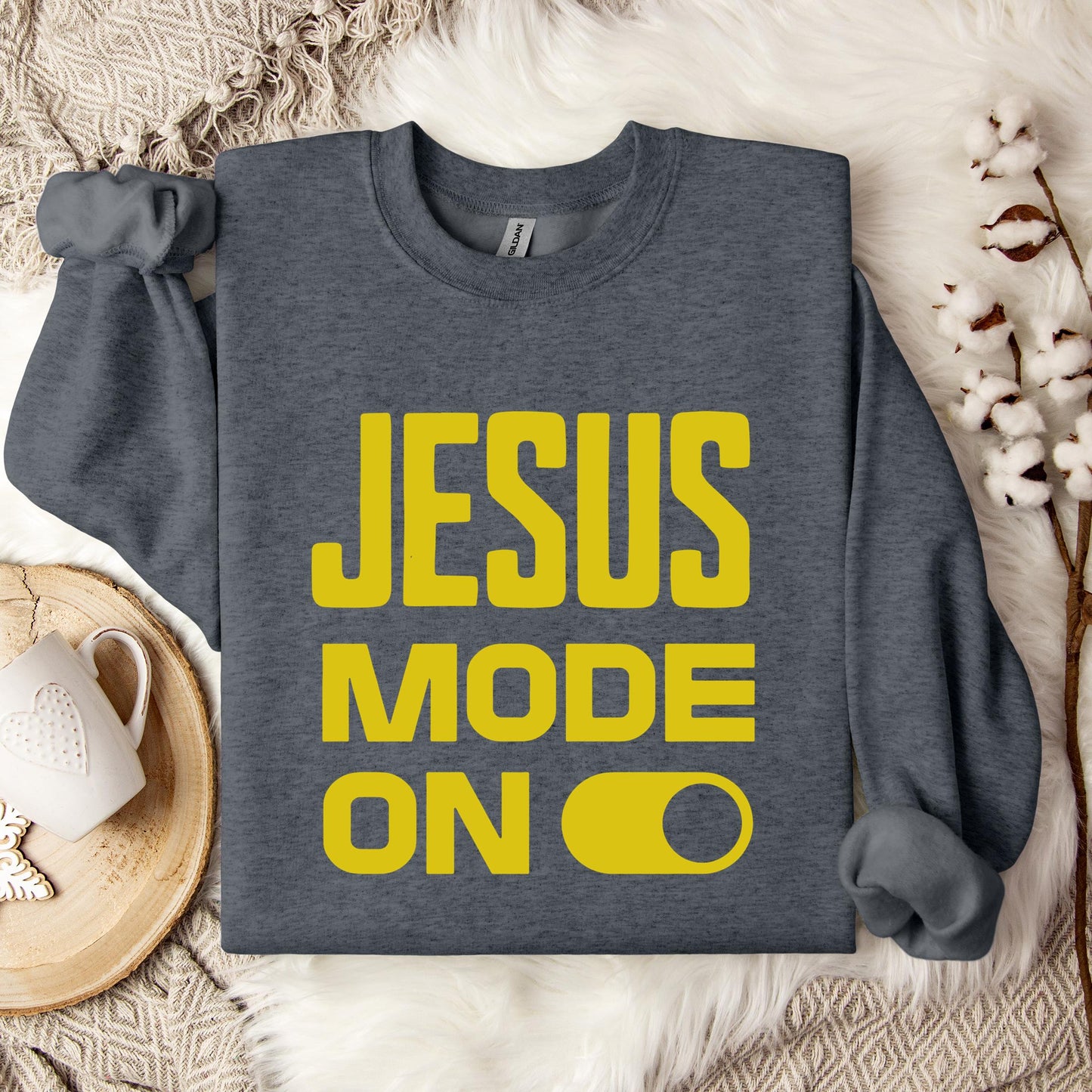 Jesus Mode On Sweatshirt
