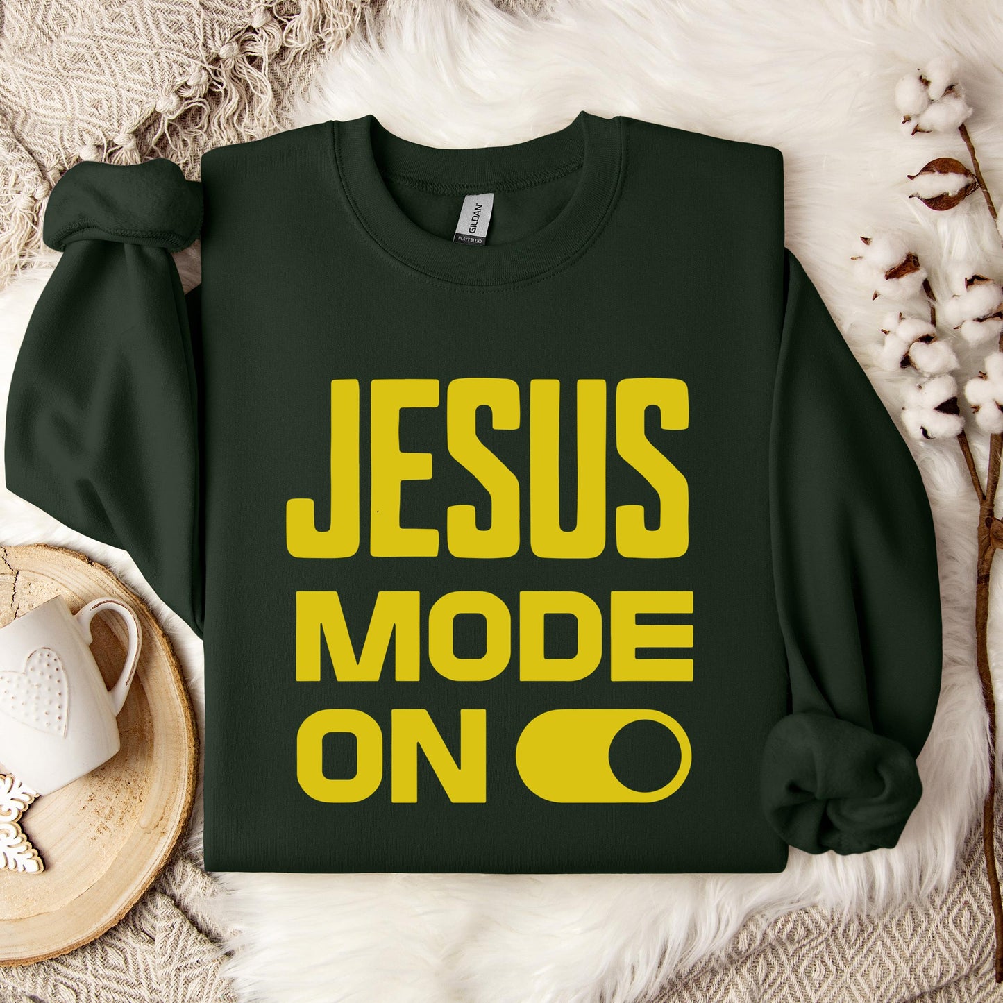 Jesus Mode On Sweatshirt