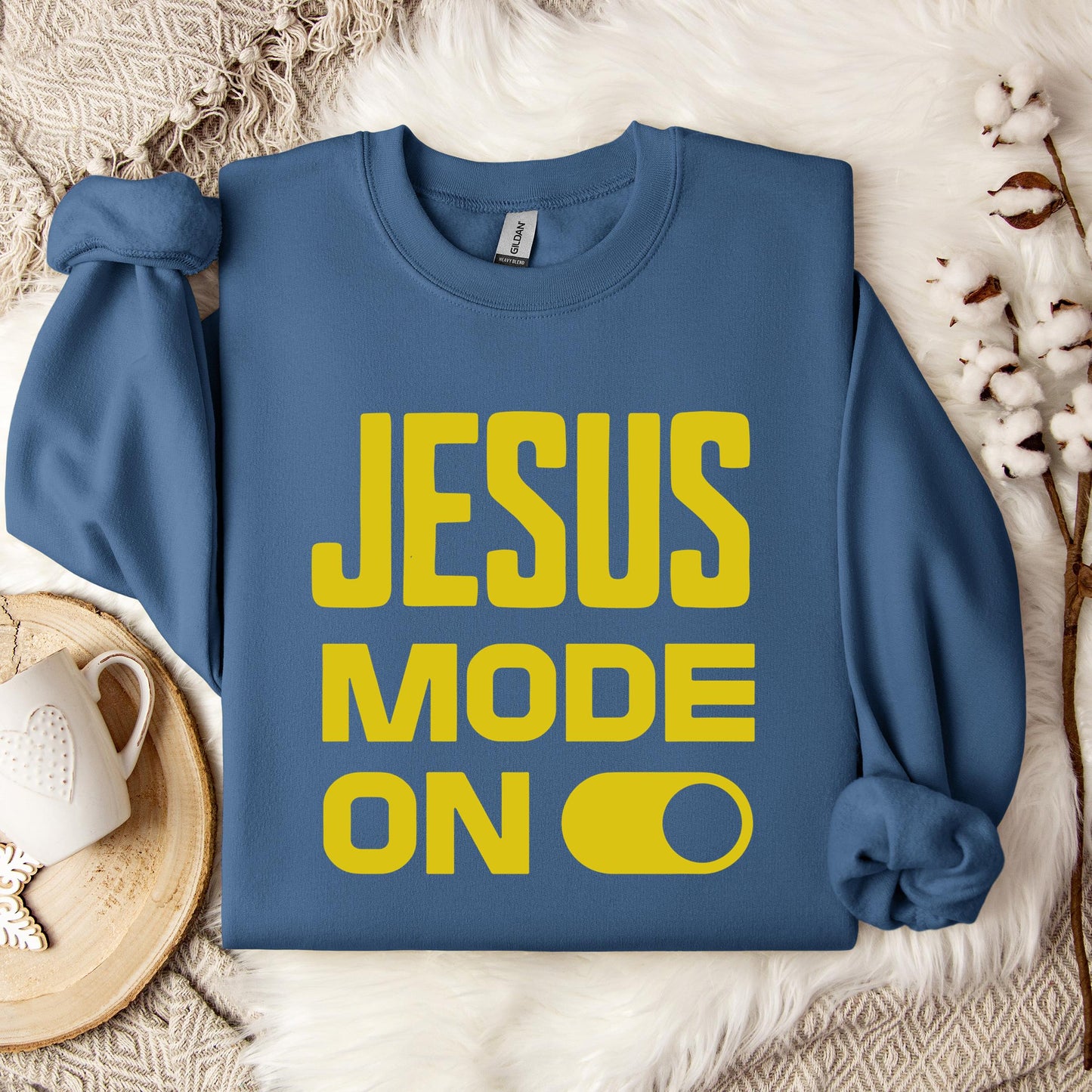 Jesus Mode On Sweatshirt