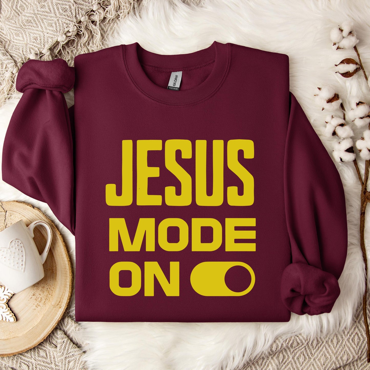 Jesus Mode On Sweatshirt