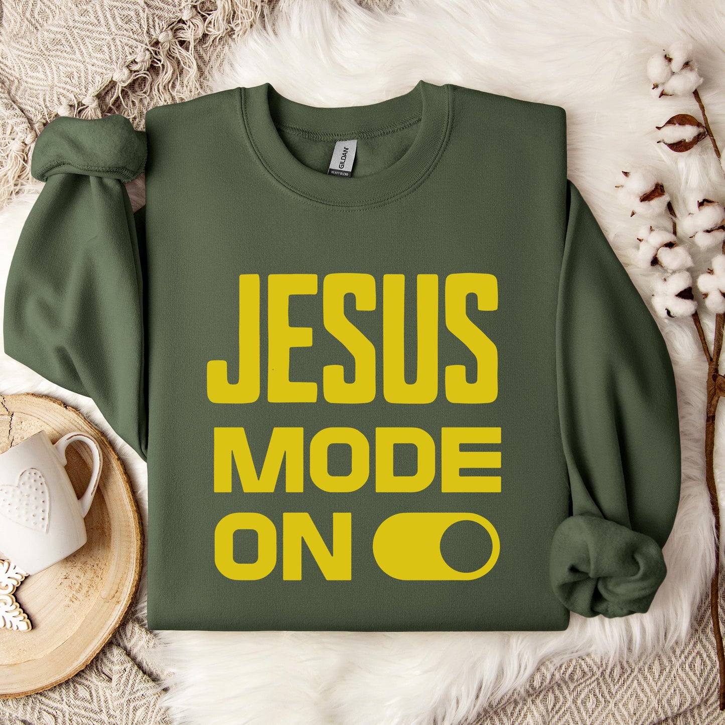 Jesus Mode On Sweatshirt