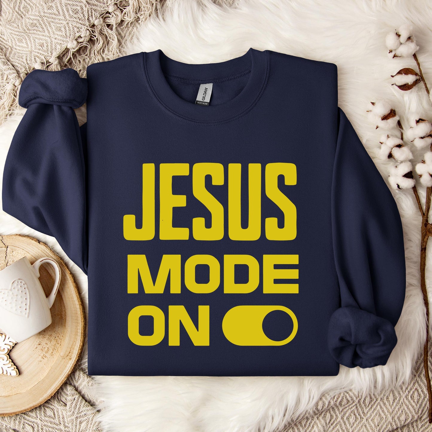 Jesus Mode On Sweatshirt