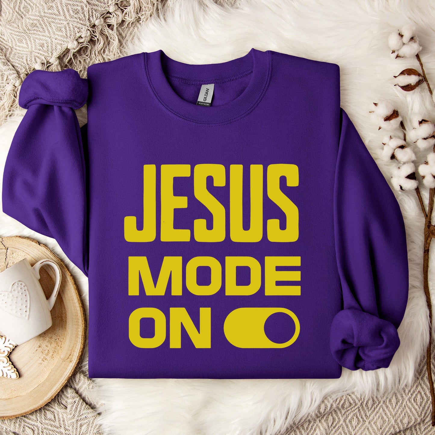 Jesus Mode On Sweatshirt