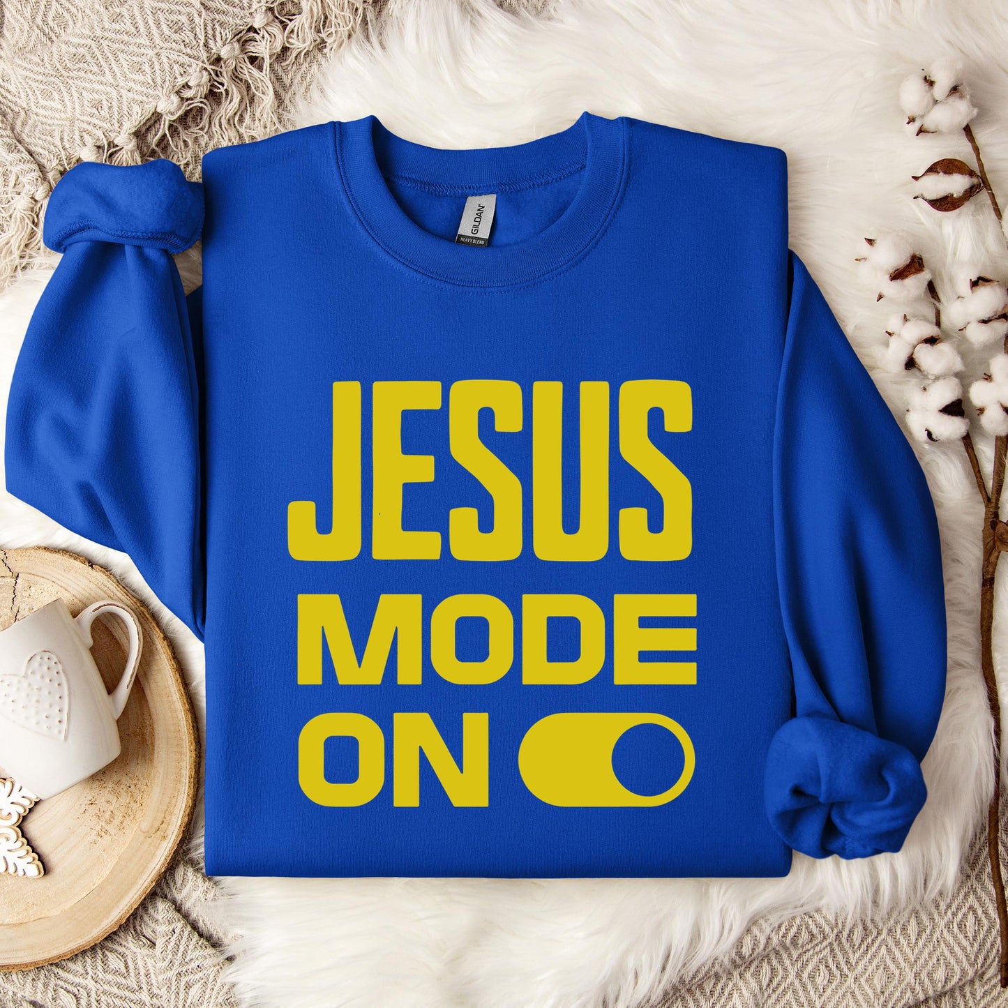 Jesus Mode On Sweatshirt