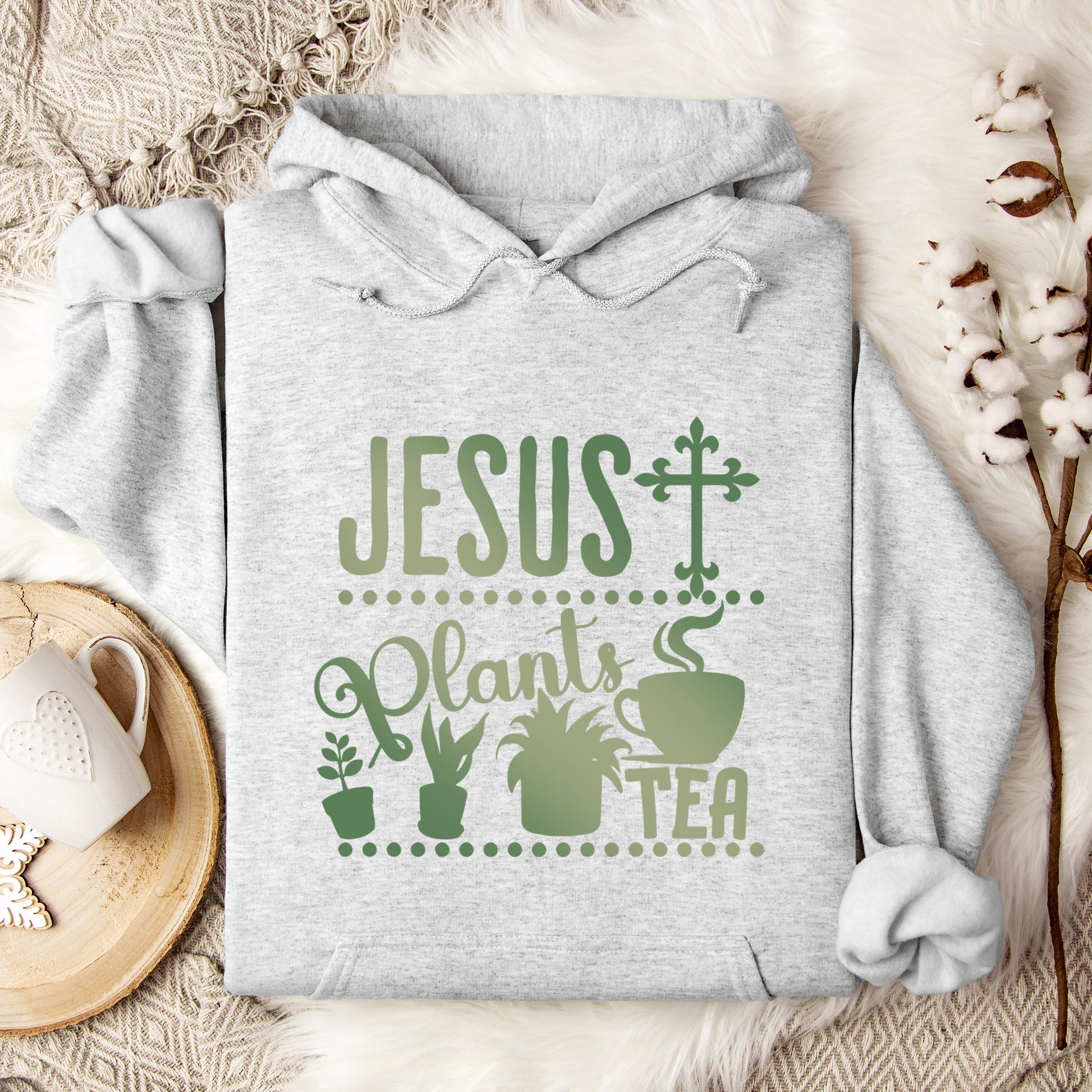 Jesus Plants Tea Hoodie