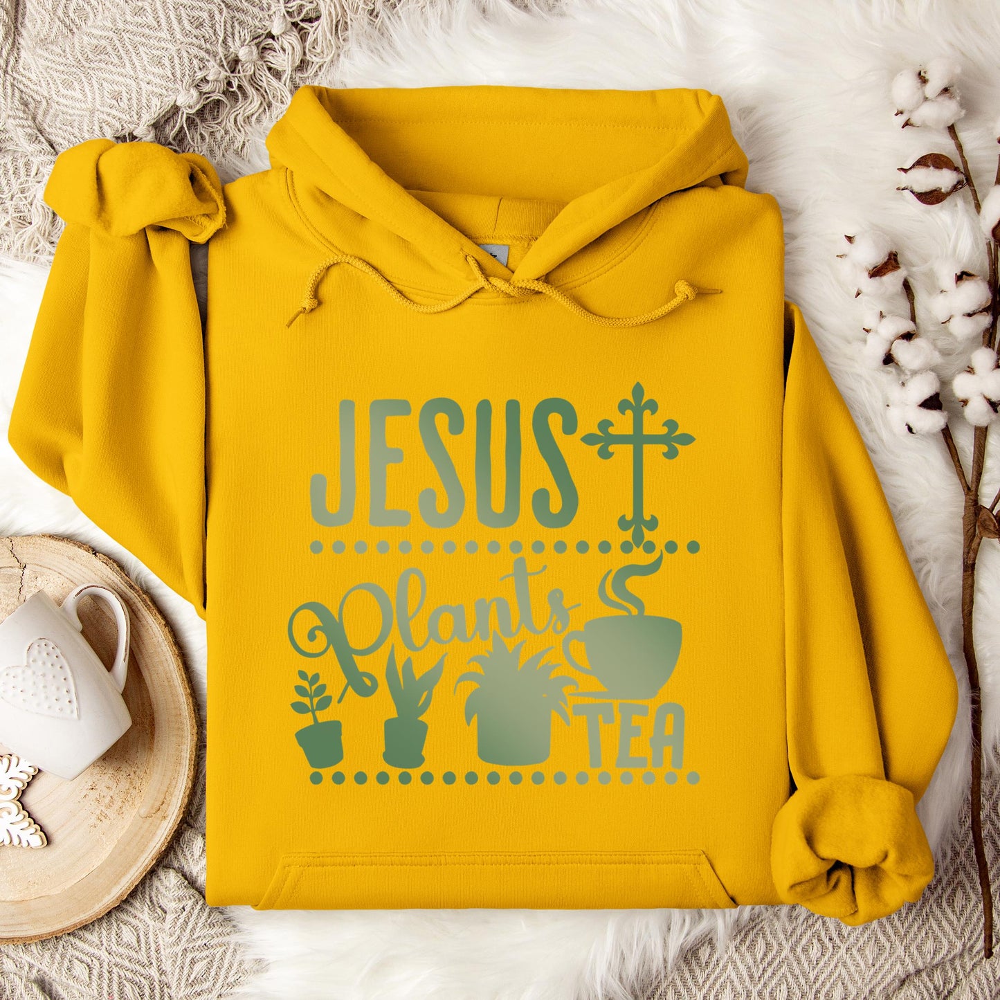 Jesus Plants Tea Hoodie