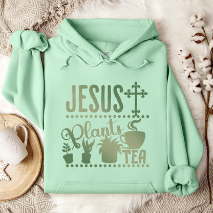 Jesus Plants Tea Hoodie