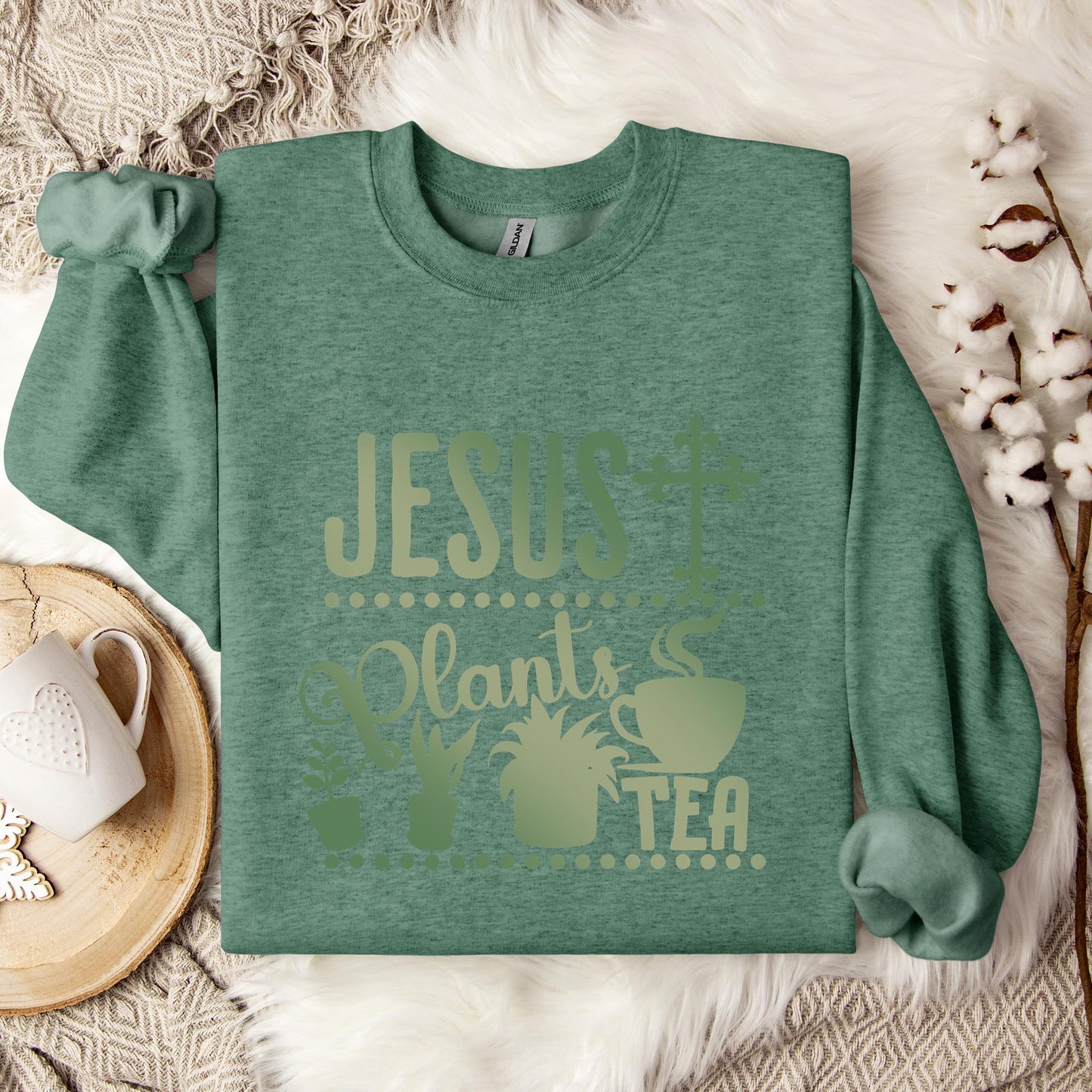 Jesus Plants Tea Sweatshirt