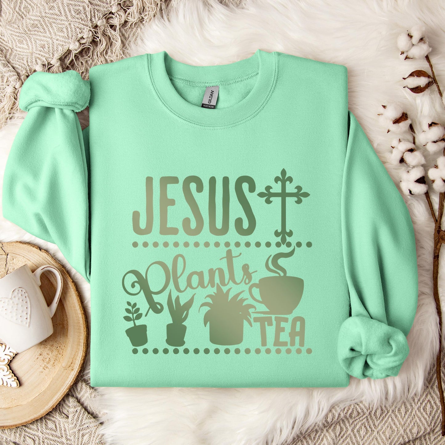 Jesus Plants Tea Sweatshirt
