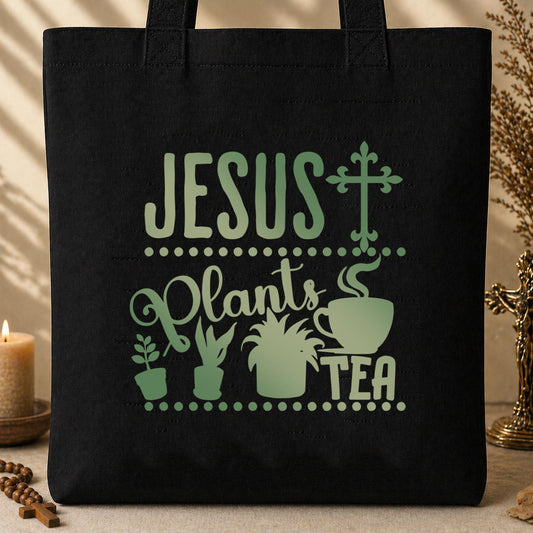 Jesus Plants Tea Tote Bag