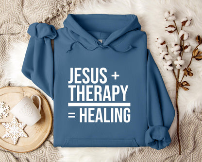 Jesus Plus Therapy Is Equal To Healing Hoodie