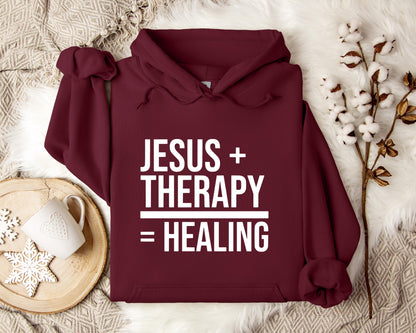 Jesus Plus Therapy Is Equal To Healing Hoodie