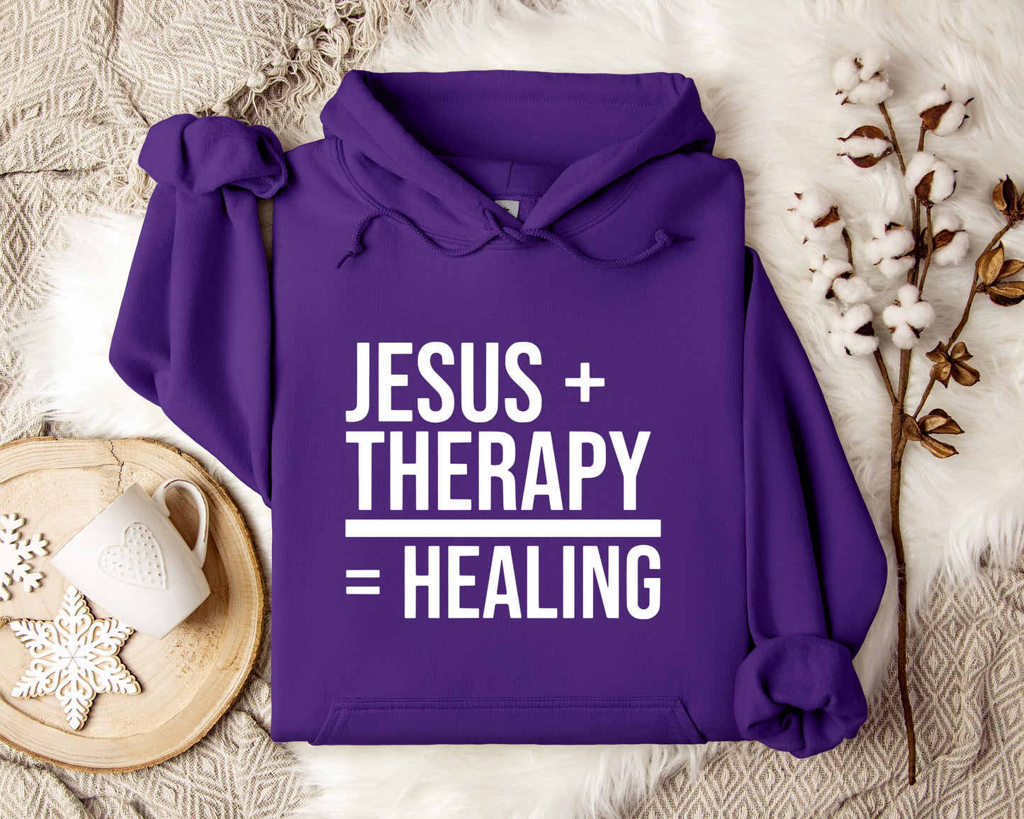 Jesus Plus Therapy Is Equal To Healing Hoodie