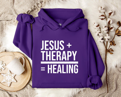 Jesus Plus Therapy Is Equal To Healing Hoodie
