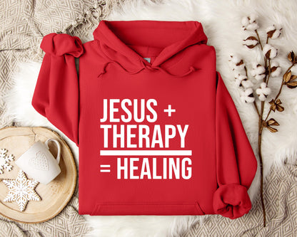 Jesus Plus Therapy Is Equal To Healing Hoodie