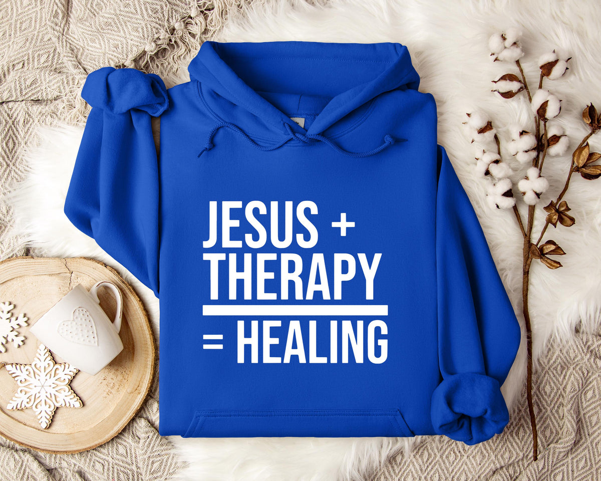 Jesus Plus Therapy Is Equal To Healing Hoodie