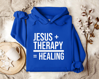 Jesus Plus Therapy Is Equal To Healing Hoodie