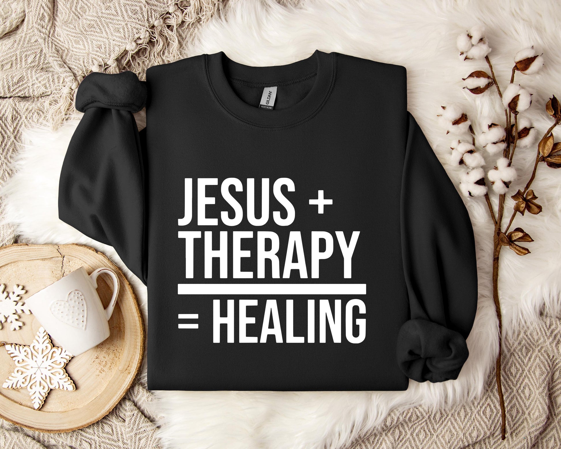 Jesus Plus Therapy Is Equal To Healing Sweatshirt