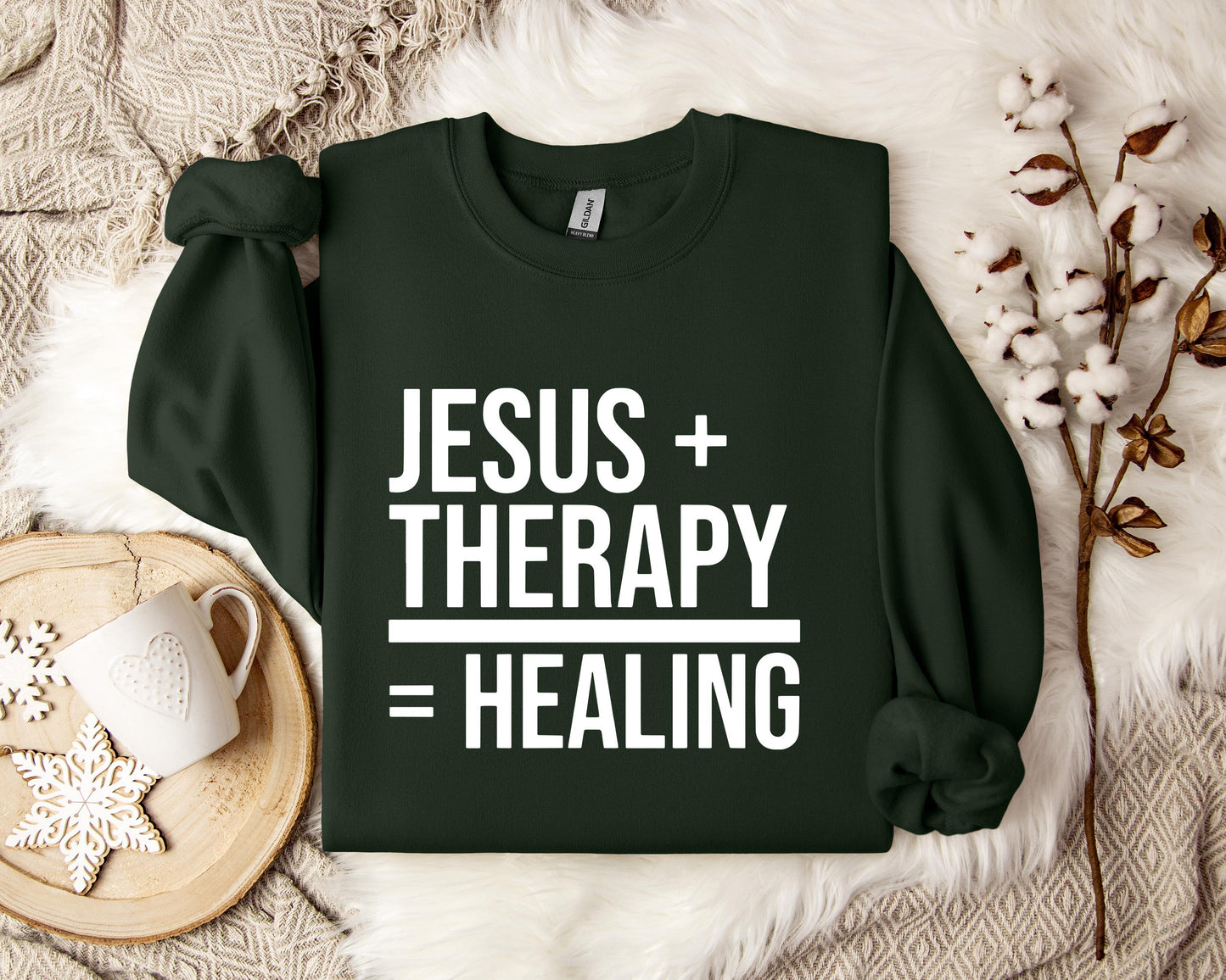 Jesus Plus Therapy Is Equal To Healing Sweatshirt
