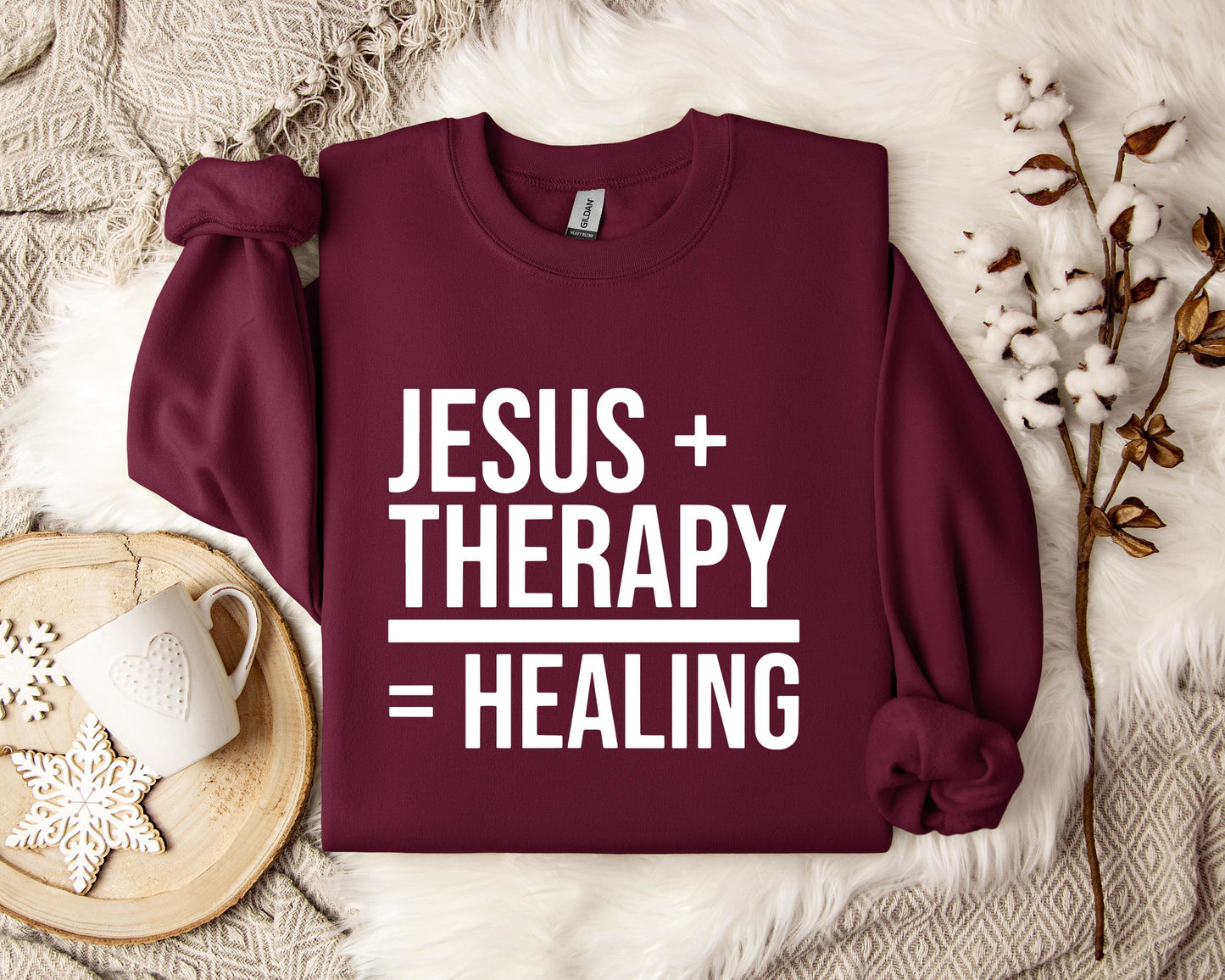 Jesus Plus Therapy Is Equal To Healing Sweatshirt