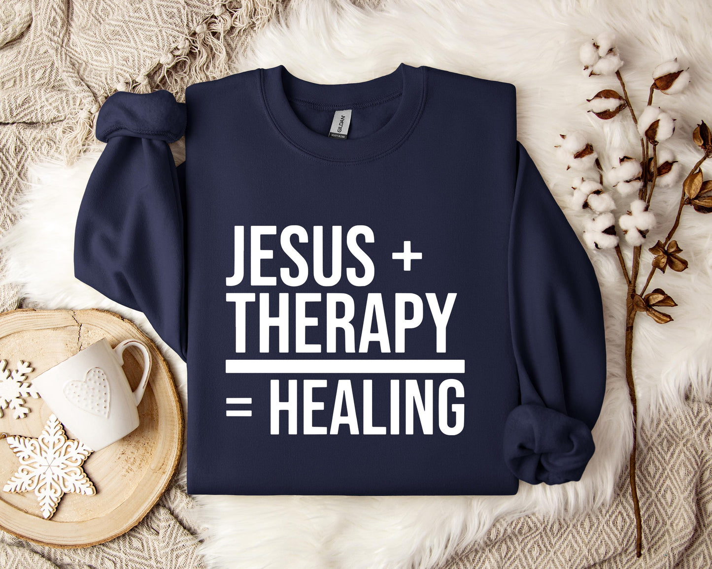 Jesus Plus Therapy Is Equal To Healing Sweatshirt