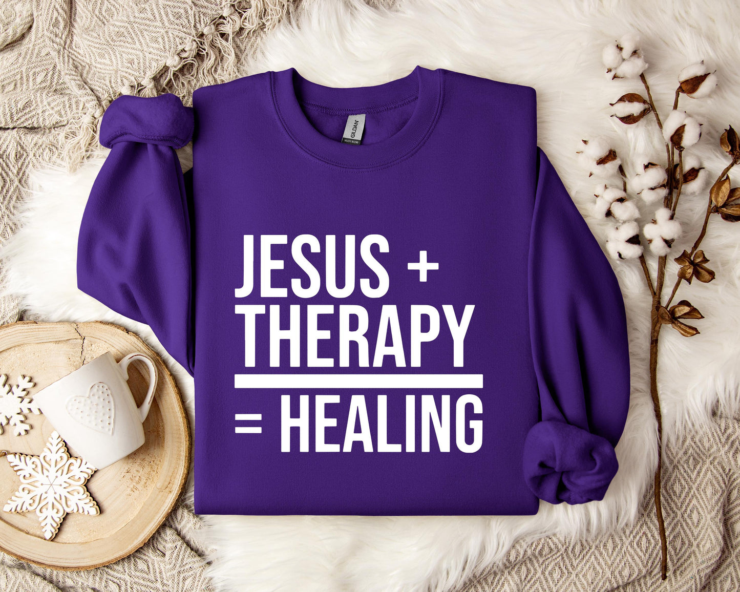 Jesus Plus Therapy Is Equal To Healing Sweatshirt
