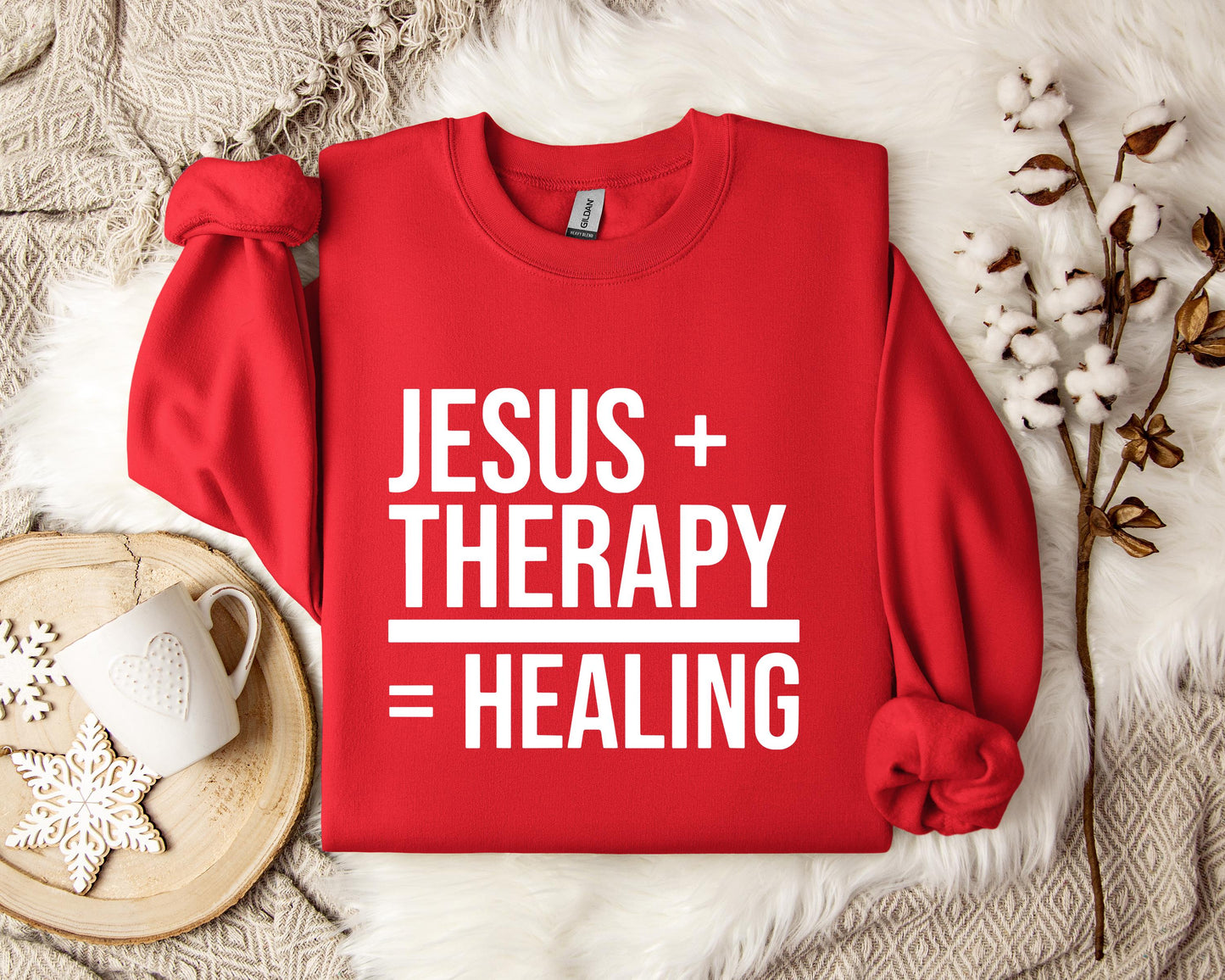 Jesus Plus Therapy Is Equal To Healing Sweatshirt