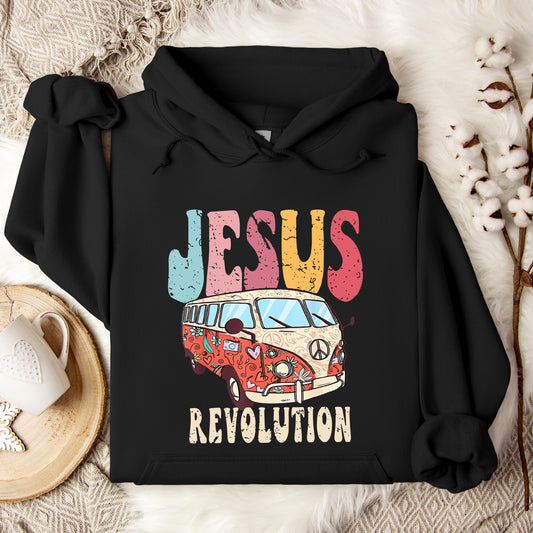 Jesus Revolution Boho Chirstian Hoodie