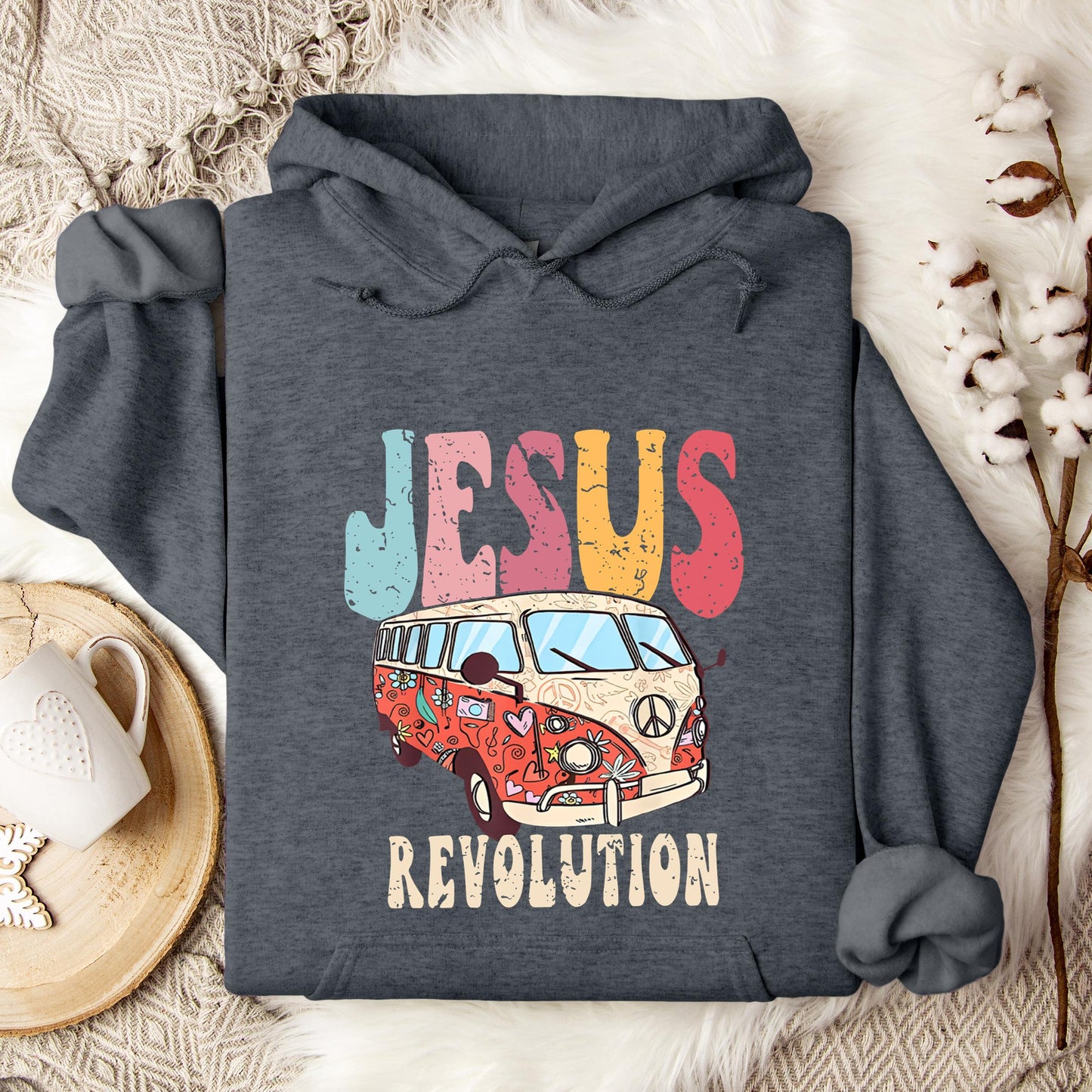 Jesus Revolution Boho Chirstian Hoodie