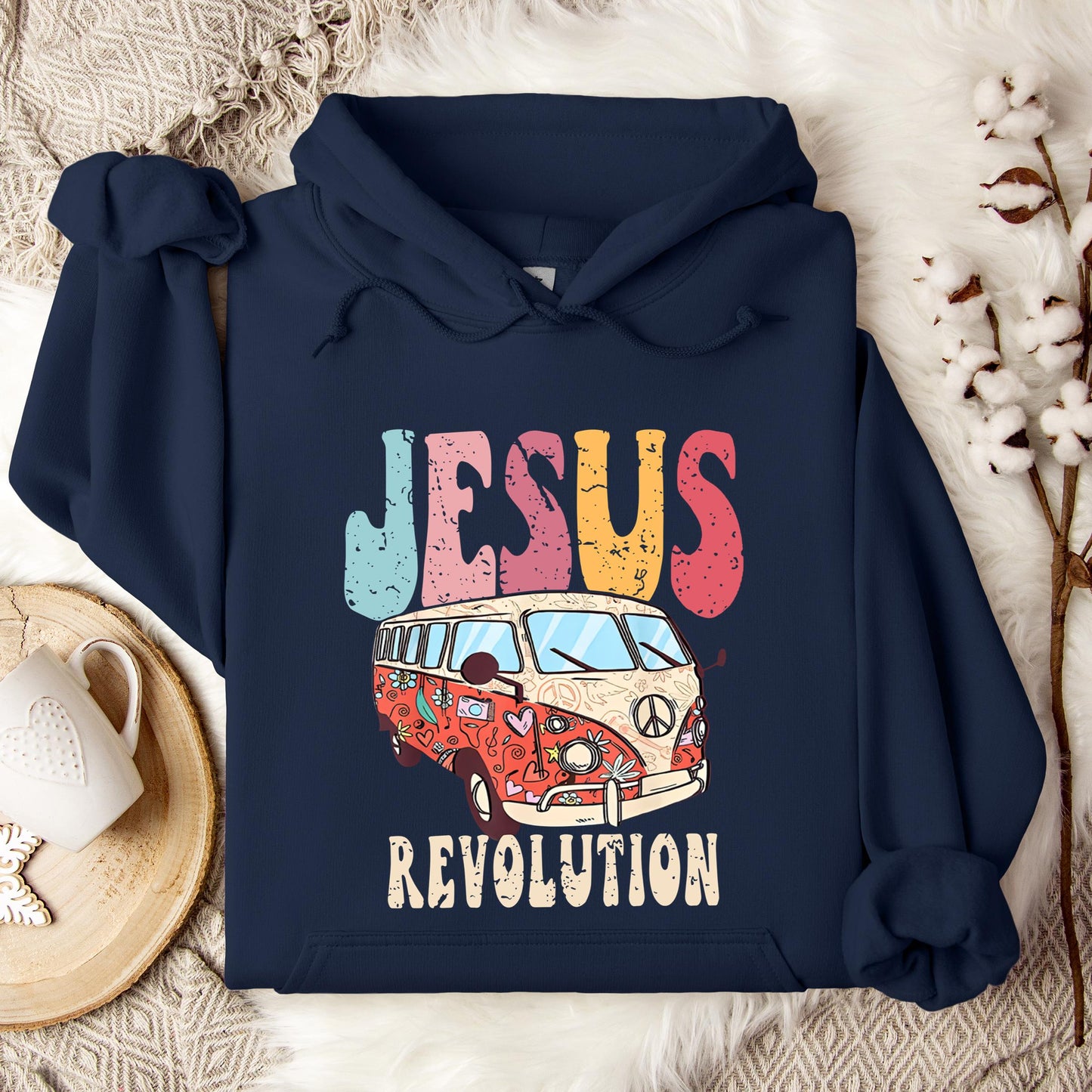 Jesus Revolution Boho Chirstian Hoodie