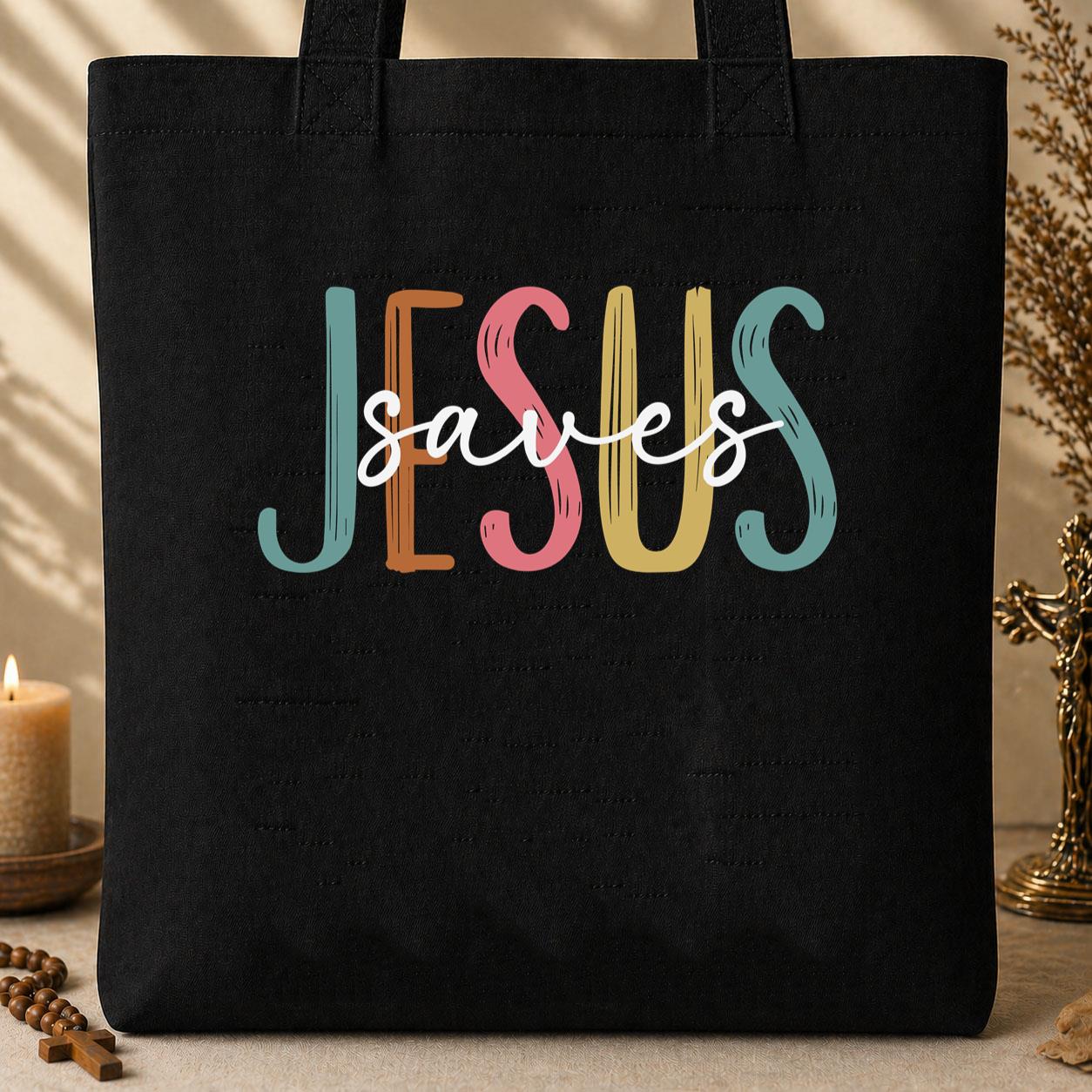 Jesus Saves 01 (1) Tote Bag
