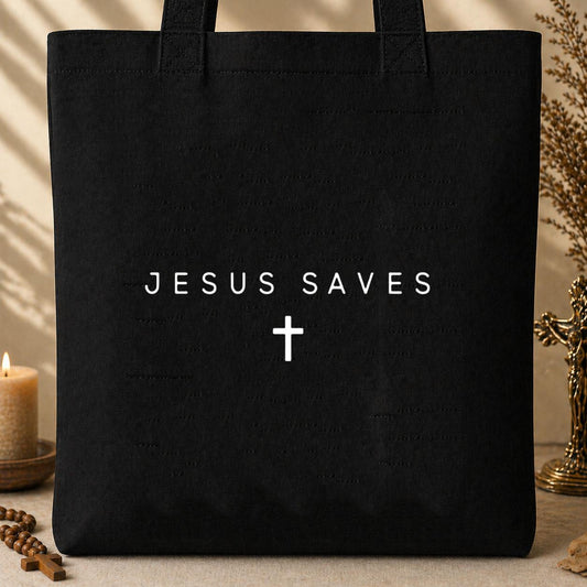 Jesus Saves Cross 01 Tote Bag